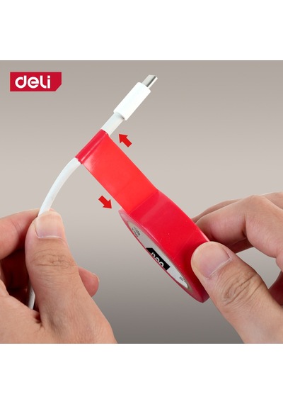 Delı Elektrik Yalıtım Bandı 0.13mm 18mm 10m Kırmızı İzolasyon Bandı