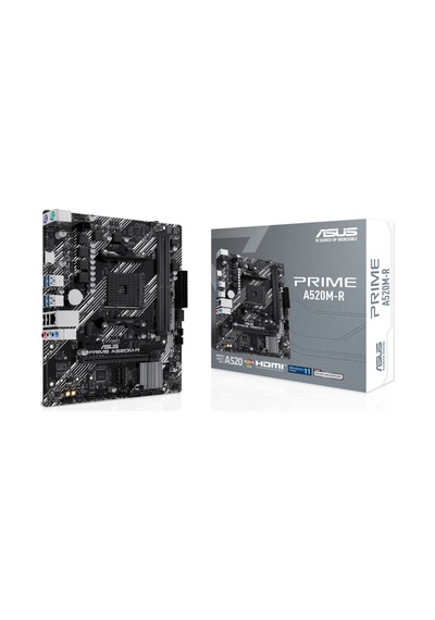 Asus Prıme A520m-r, 2xddr4, 1x M.2, Hdmı, Am4 Soket Anakart