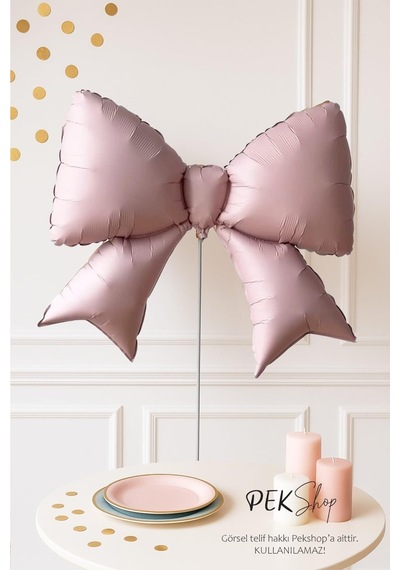 Pembe Büyük Fiyonk Folyo Balon Fiyonk Şekilli Balon Sku: Zeusstk6e1d0bd980 .