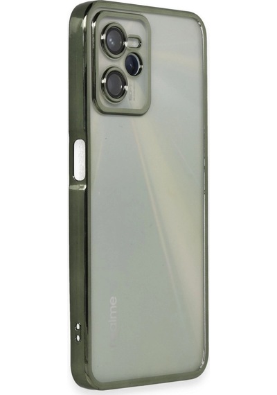 Realme C35 Kılıf Kamera Korumalı Lensli Silikon - Yeşil