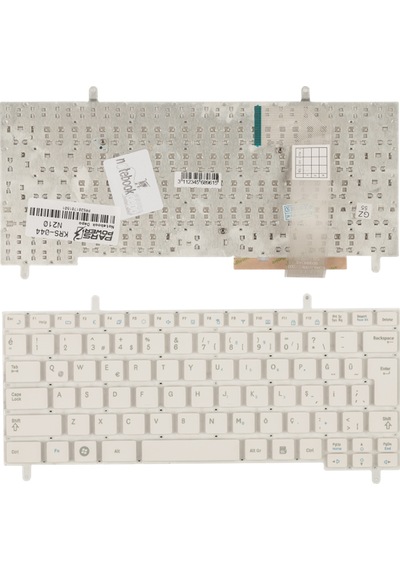 Samsung Uyumlu Np-N210-Jp01Tr Notebook Klavye (Beyaz Tr)