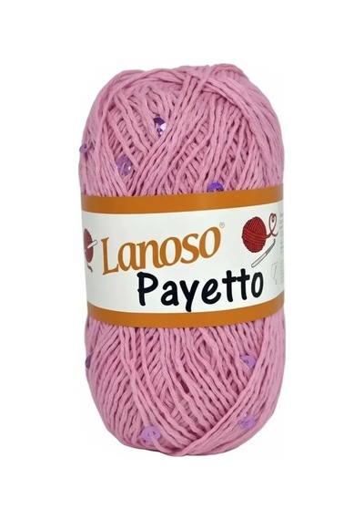 Payetto Fantazi Pullu El Örgü İpi 50gr - Pembe