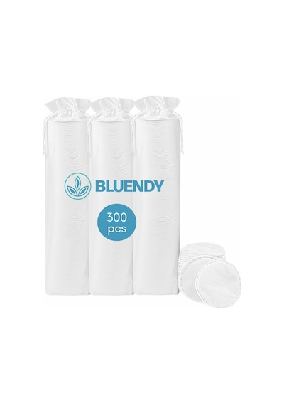 Bluendy 300 Adet Yuvarlak Makyaj Temizleme Pamuğu -%100 Saf Premium Kalite Disk Pamuk, Fondöten Ve M Sku: Smg8690010392282