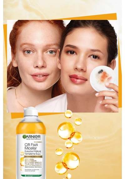 C Vitamini Parlak Süper Aydınlatıcı Serum 30 Ml & Çift Fazlı Micellar Kusursuz Makyaj Temizleme Suyu pktcvtmnsrmmclr-9109
