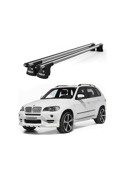 Trio-ı Bmw X5 E70 2008-2013 Uyumlu Kilitli Ara Atkı 135cm Port Bagaj Tavan Barı