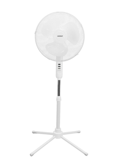 Everest Fan10 Ecowind Beyaz Metal Yıldız Ayak 3 Bıçaklı Vantilatör- Pervanesi 16" Maks 45w 3 Kademe
