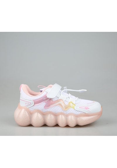 Cool Drew Beyaz Pudra Çocuk Sneakers Beyaz Pudra