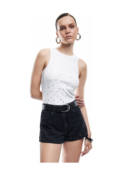 Koton Koton X Zeynep Bastık - Pamuklu Slim Fit Bisiklet Yaka Taşlı Atlet Kırık Beyaz 5sak10125uk Ekru Koton Koton X Zeynep Bastık - Pamuklu Slim Fit Bisiklet Yaka Taşlı Atlet Kırık Beyaz 5sak10125uk Ekru