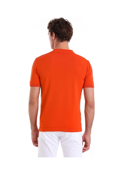 Hatemoğlu Turuncu Comfort Fit Düz Polo Yaka Rayon Triko Tişört Turuncu Hatemoğlu Turuncu Comfort Fit Düz Polo Yaka Rayon Triko Tişört Turuncu