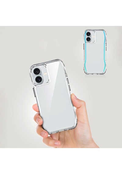 Apple Uyumlu iPhone 16 Plus Kılıf Airbagli Şeffaf Redclick İncek Kapak