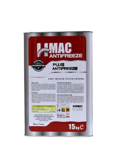 H-Mac Organik Kırmızı Antifriz -40 Derece 15 Kg