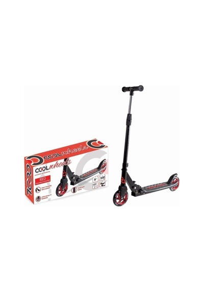 Katlamalı 2 Tekerlekli Dev Teker Scooter +8 Yaş 100kg Taşıma Kapasitesi Kırmızı