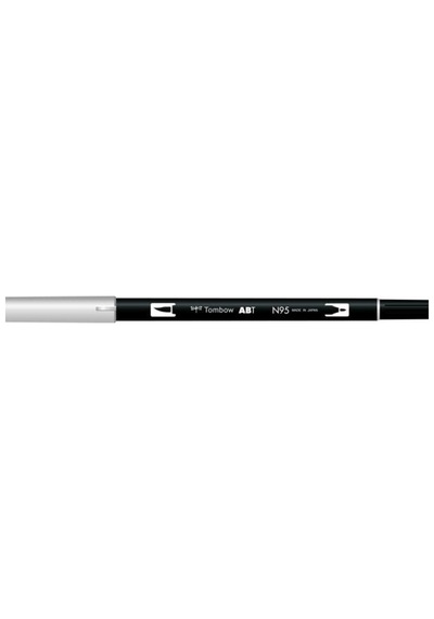 Tombow Dual Brush Pen Grafik Çizim Kalemi N95 Cool Gray 1