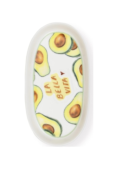 The Mia Itl0018 Italian Summer Oval Servis Tabağı 2li 23 Cm Krem