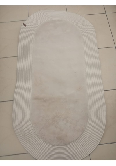 Rabbit Soft Hasır Dekoratif Halı / Oval / Modern / Şık /lüx /dekoratif Açık Krem