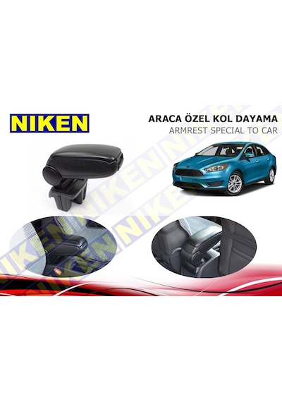 Ford Focus 3 Kol Dayama Kolçak Vidasız Konsol 2015+ Niken
