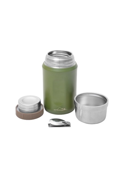 CAMPOUT ÇİFT KATMANLI YEMEK TERMOSU 600 ML SİYAH