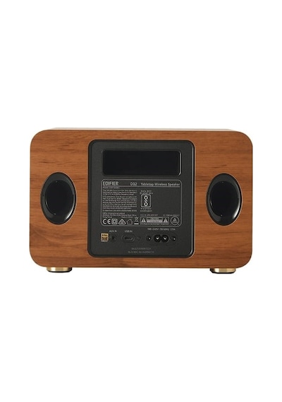 Edifier D32 60w Rms Bluetooth 5.3 Wi-fi Airplay Destekli Taşınabilir Kablosuz Masaüstü Hoparlör Hi-res Audio, Usb-c/aux - Kahverengi
