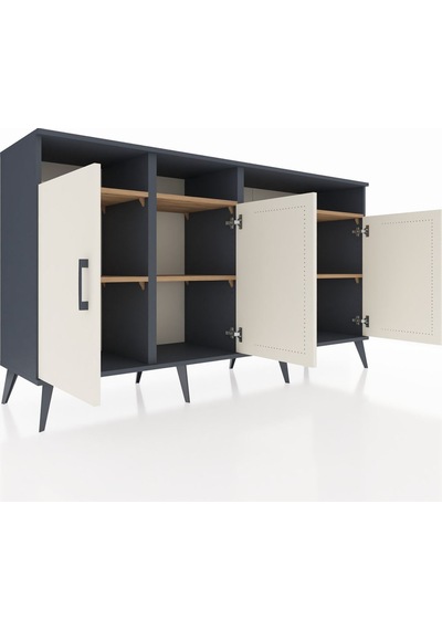 Hyperion Konsol 6 Raflı 4 Kapaklı 176x44x99 Antrasit-aytaşı/çam Antrasıt/aytası - Antrasıt Hyperion Konsol 6 Raflı 4 Kapaklı 176x44x99 Antrasit-aytaşı/çam Antrasıt/aytası - Antrasıt