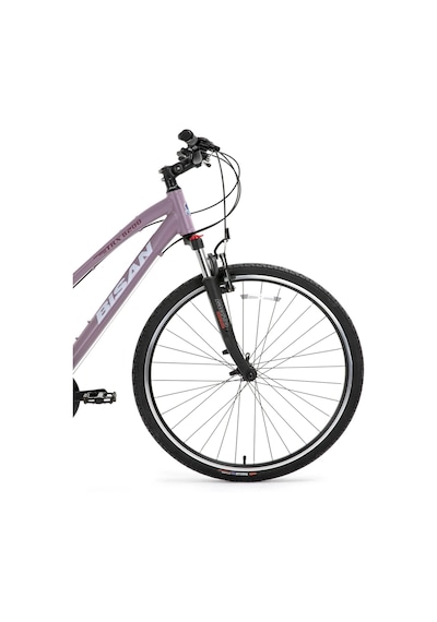 Bisan 8200 Trekking Bisikleti 45 Cm V 700c 21 Vites Mat Mor Beyaz Mor Mor