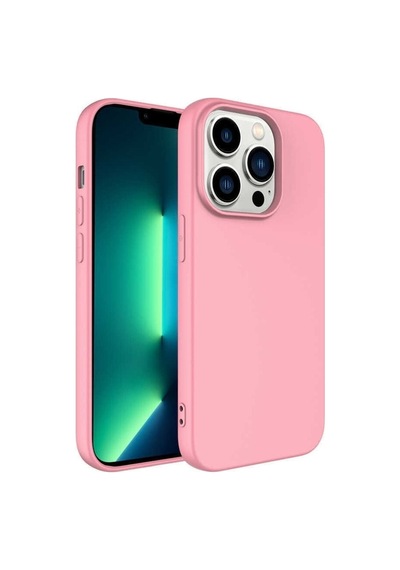 Iphone 14 Pro Max Uyumlu Kılıf Renkli Içi Kadife Silinebilir Logosuz Kapak Colr16473-pembe