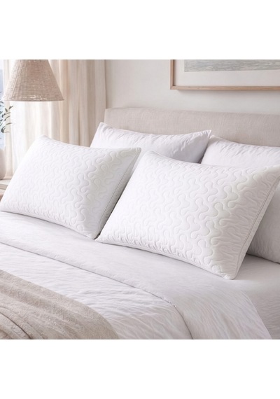 Mikro Kapitone 2 Adet Yastık Alezi 50x70 Cm Mikro Kapitoneli Kumaş Fermuarlı Yastık Alezi Yastık Koruyucu Kılıf Beyaz