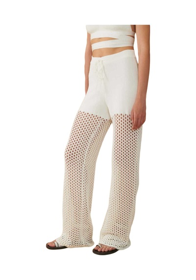 Mısırlı Pantolon Uniseks Beyaz Pantolon - W22s09d130pn Beyaz