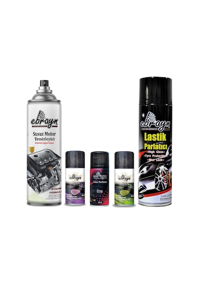 Klima Ve Motor Temizleyici Lastik Parlatıcı Klima Parfüm Ebrayn