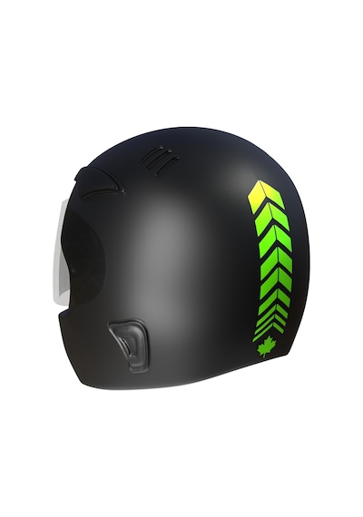 2 Adet Sport Kask, Araba Ayna Floresan Yeşil Kask Sticker Çınar Extreme