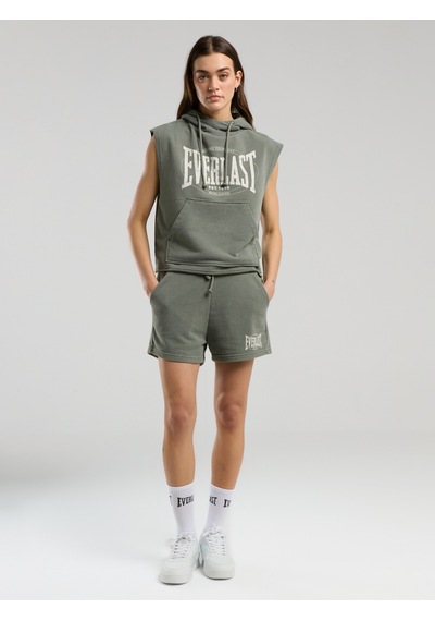 Everlast Authentic Boxing Wmn Oversize Haki Kadın Kolsuz Sweatshirt Haki
