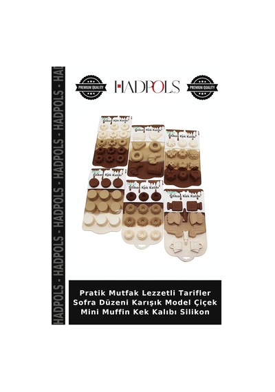 Pratik Mutfak Lezzetli Tarifler Sofra Düzeni Karışık Model Çiçek Mini Muffin Kek Kalıbı Silikon Diğer