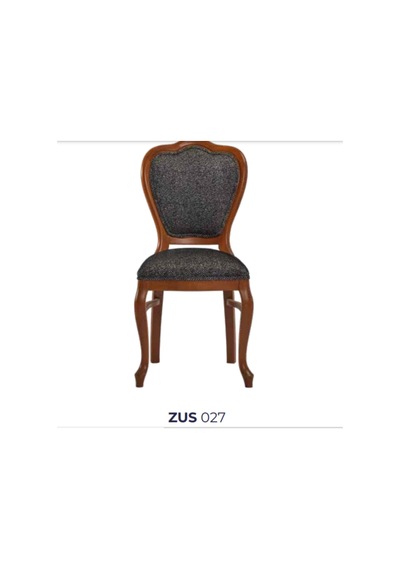 Bengimobilya Sandalye Zus027 Oval Sırtlık Model Kayın Aslan Ayak Çizgi Desenli