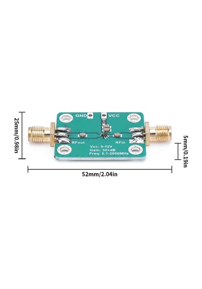 2000mhz 32dbkazanç Rf Amplikatör Dişi Sma Lna Rf Sinyal Kuvvetlendirici Düşük Gürültülü Geniş Band