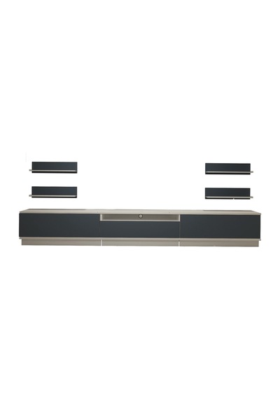 Decoraktiv Trendstyle 270r Mdf Tv Ünitesi Tv Sehpası Beyaz - Antrasit