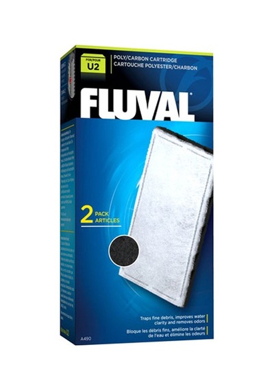 Fluval - 993 - Polycarbon Kartuş U2 Filtre - Csmo-tex - 2 Li