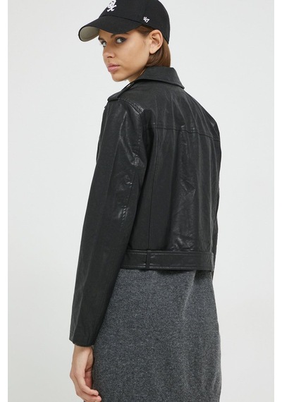 Only Kadın Deri Ceket Onlcmila Faux Leath Biker Jacket - 15265315 001