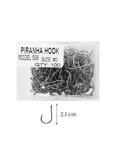 Piranha 506 Çapraz Delikli İğne No:2 100 Lü Paket