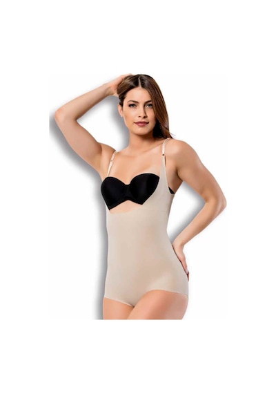 Form Angel Kadın Ten Rengi Lazer Kesim Göğüs Destekli Body Korse Ten Rengi
