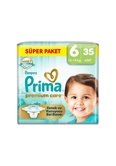 Bebek Bezi Premium Care 6 Numara 35 Adet Ekonomik Paket Diğer