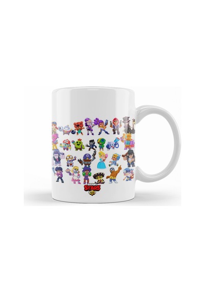 Brawl Stars Karakterler Kupa Bardak Porselen Karışık