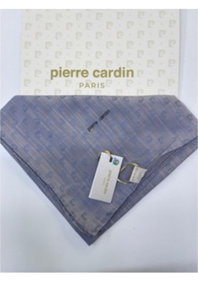 Pierre Cardin Logolu İpek Koton Jakar Eşarp - 8933984 Gümüş - 971