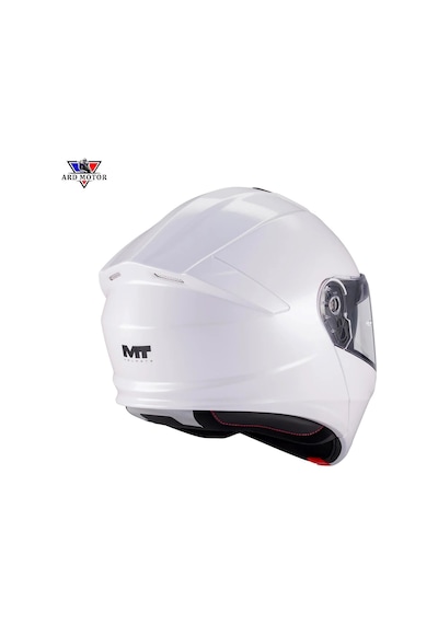 Mt Helmets Genesıs Sv Pure A0 Parlak Beyaz Çene Açılır Kask