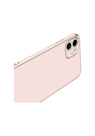More Tr Apple Uyumlu iPhone 12 Uyumlu Mtr Bark Kılıf-rose Gold