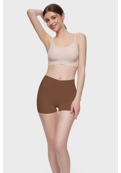 Carigna Model Dikişsiz Lazer Kesim Külot Boxer Esnek Iz Yapmayan Model Kahve Renk Kahve