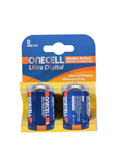 Onecell Ultra Dijital Alkalin D Boy Pil 2'li