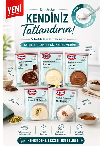 Kendiniz Tatlandırın 5 Li Karışık Tatlı Seti Avantaj Paket Puding & Muhallebi Çeşitleri - 876598000