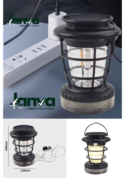 Çadır Işığı Askı Aparatlı Kamp Lambası Şarjlı 5 Modlu Kancalı Lamba Powerbank Özellikli Deprem Işığı Sarıbeyaz