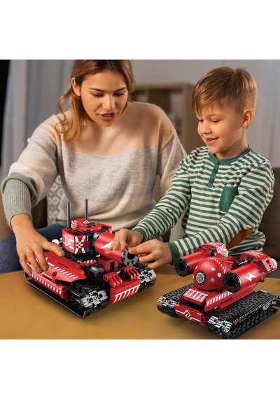 Behowl 5'i 1 Arada Uzaktan Kumandalı Yapı Kiti, Robot, Tank, Buldozer, Stem Oyuncağı, 7-12 Yaş Için Eğitici Oyuncaklar