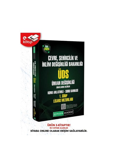 2026 Üds Çevre Şehircilik Ve İklim Değişikliği Bakanlığı Üds Ünvan Değişikliği Sınavlarına Hazırlık Konu Anlatımlı Soru Bankası E-kitap - 1. Grup Lisans Mezunları