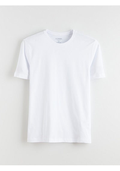 Lcwaıkıkı Classic Beyaz %100 Pamuk Regular Fit Basic Tişört